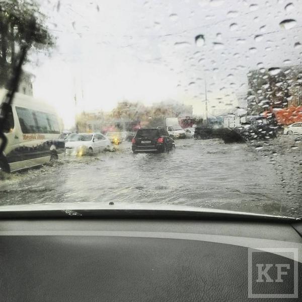 Казань снова затопило после ливня