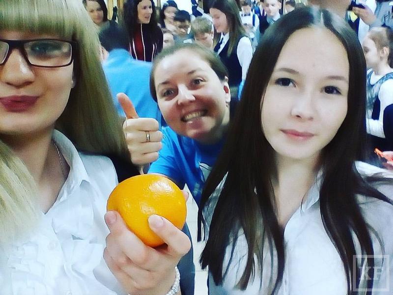 Казанские школьники проводят акцию-флешмоб «На витамин!»
