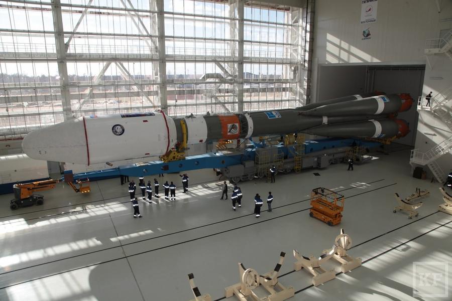 На космодроме Восточный собрали и готовят к вывозу ракету «Союз-2.1а»