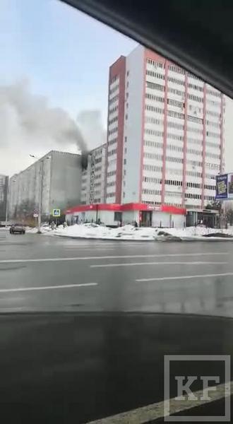 Из-за взрыва газа в жилом доме Казани случился пожар