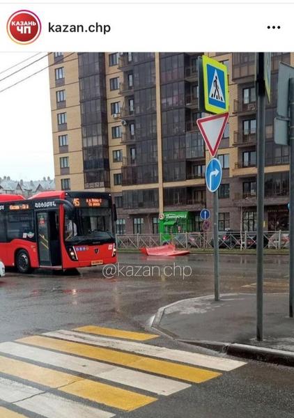 Поваленные деревья и светофор: первые последствия сильного ветра в Казани