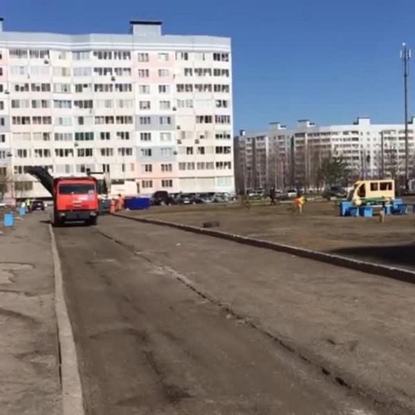 В нижнекамских дворах начался ремонт