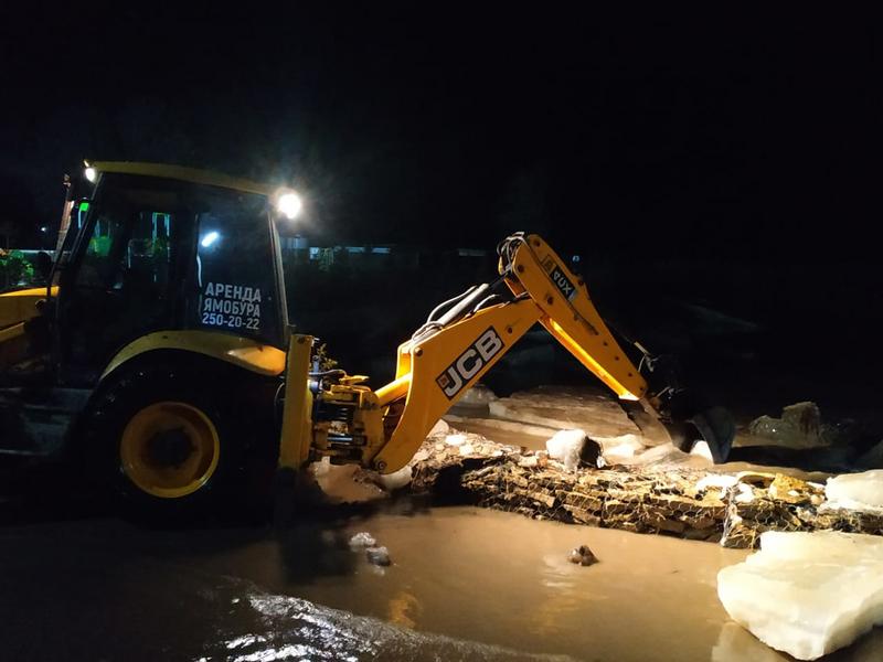 Посёлок Тургай в Лаишевском районе затопило из-за забитых льдом труб