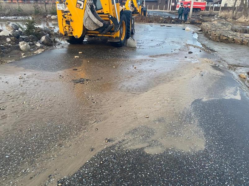 Уровень воды на въезде в поселок Тургай Лаишевского района снизился