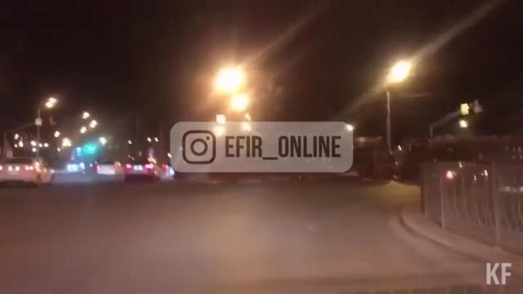 В Казани трамвай сошел с рельсов