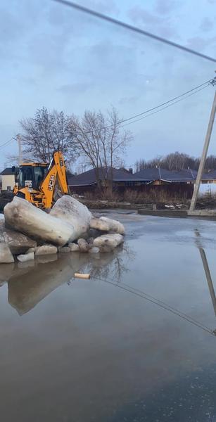 Уровень воды на въезде в поселок Тургай Лаишевского района снизился