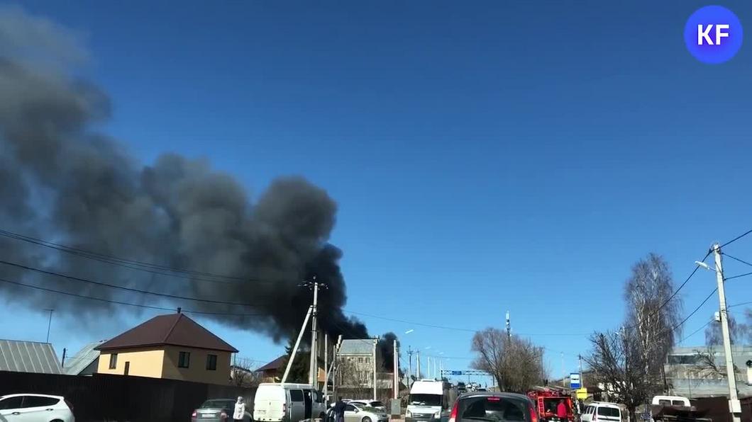 На Сухой реке в Казани сгорел частный дом