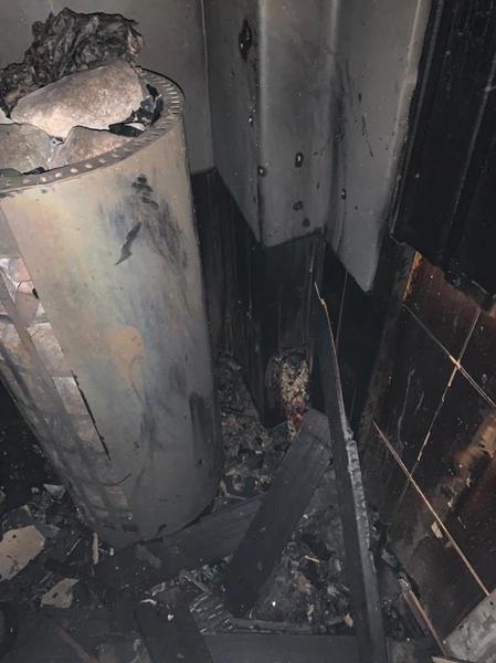 В сауне «Огни Казани» воспламенились обшивка стен и потолка