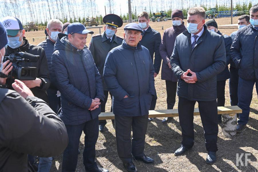 Президент Татарстана посетил Арский район Президент Татарстана посетил Арский район