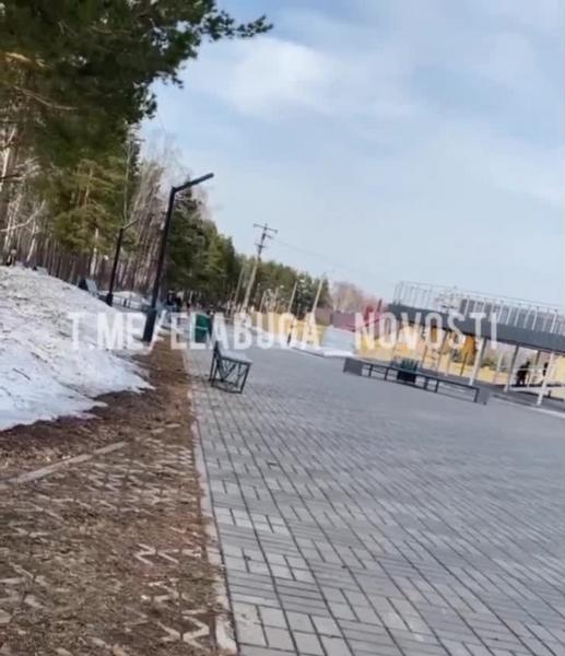 Елабужские байкеры открыли мотосезон, рассекая по пешеходной дорожке в Гуляй-парке