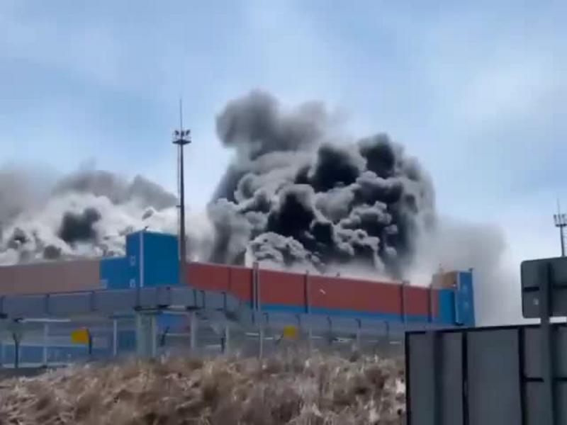 На Сахалинской ГРЭС-2 вспыхнул пожар