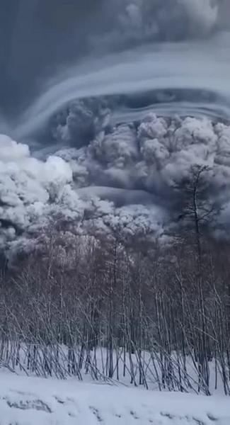 «Пепел везде, солнца не видно!»: на Камчатке началось мощное извержение вулкана Шивелуч