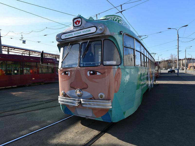 Ретротрамвай «Тюбетейка» снова начал ездить по Казани с экскурсиями