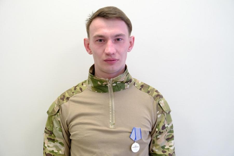 В Елабуге появился первый баннер с портретом участника СВО