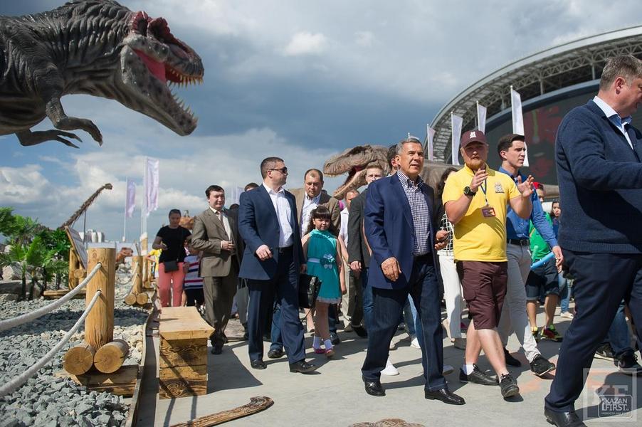 Рустам Минниханов на открытии «Юркин парка»: «Мои школьные познания о динозаврах были очень поверхностными»