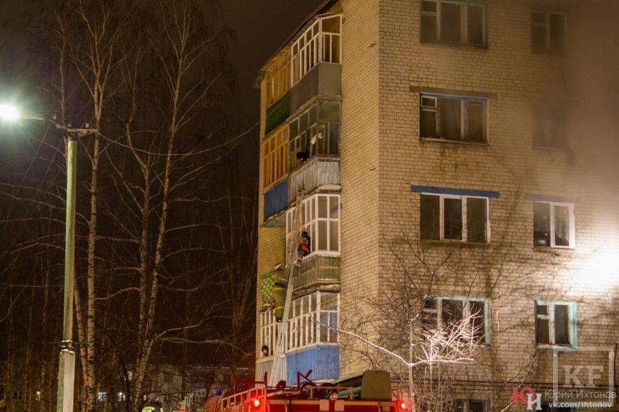 В Зеленодольске произошёл сильный пожар, в котором погиб один человек
