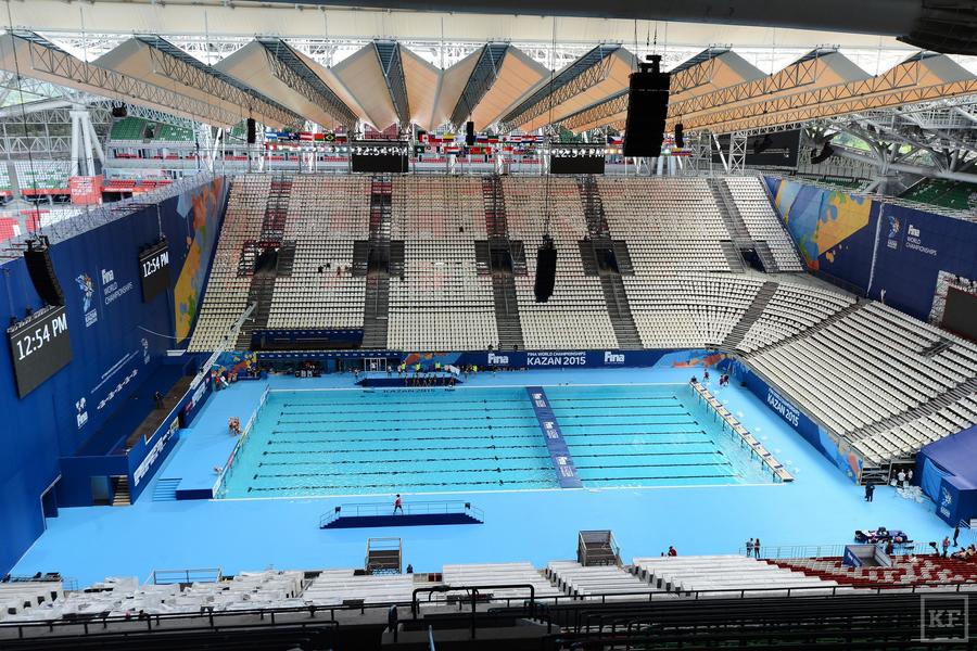 Один из двух 50-метровых бассейнов, в которых проходил Чемпионат мира по водным видам спорта, отправится в Набережные Челны