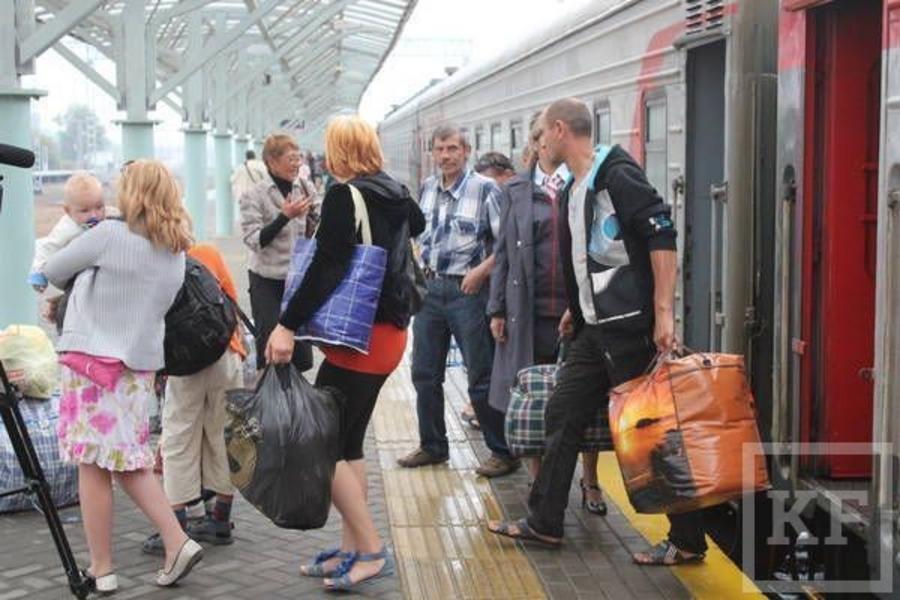 Очередной поезд с украинскими беженцами прибыл сегодня в Казань