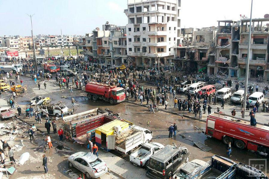 При двойном теракте в сирийском Хомсе погибли 46 человек