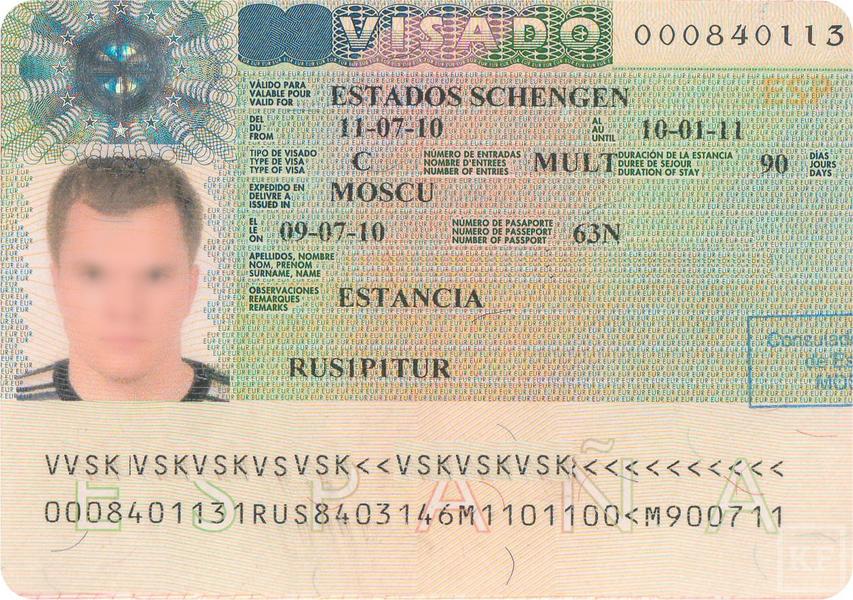 Виза категории с в испанию виза в турции