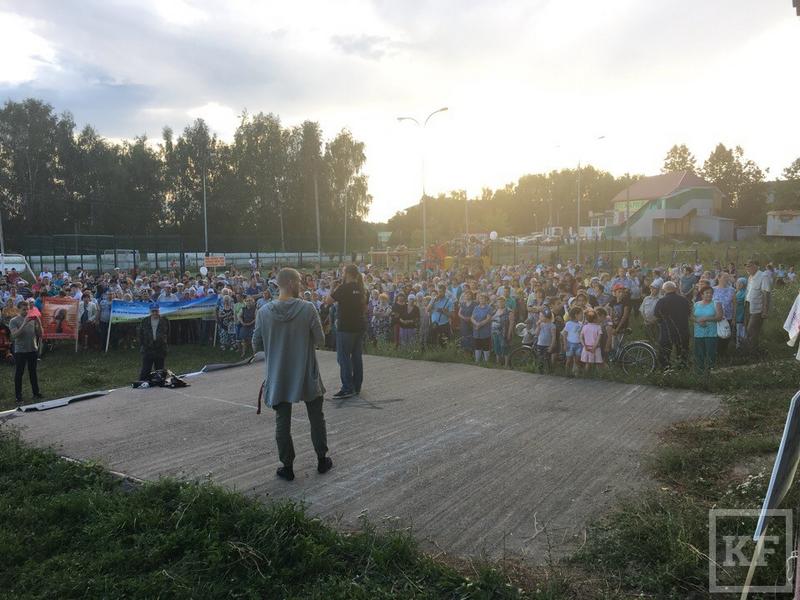 В посёлке Осиново под Казанью начался митинг против МСЗ