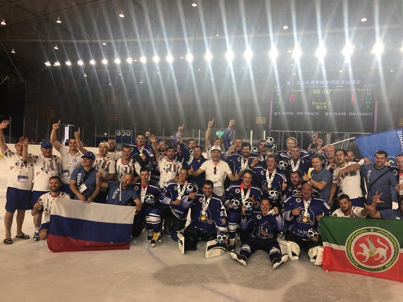 Татарстанские хоккеисты победили во Всемирных играх полицейских и пожарных