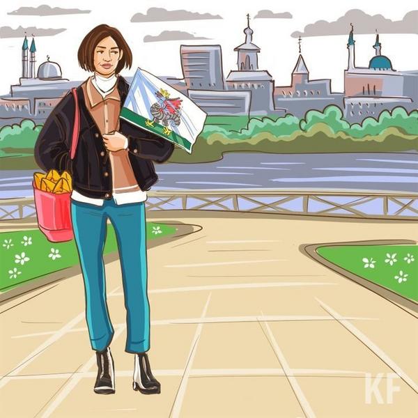 Неизвестный художник изобразил жизнь типичных казанцев