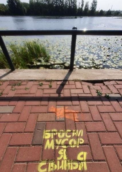 Пользователи соцсетей недовольны надписями на тротуарах в Челнах