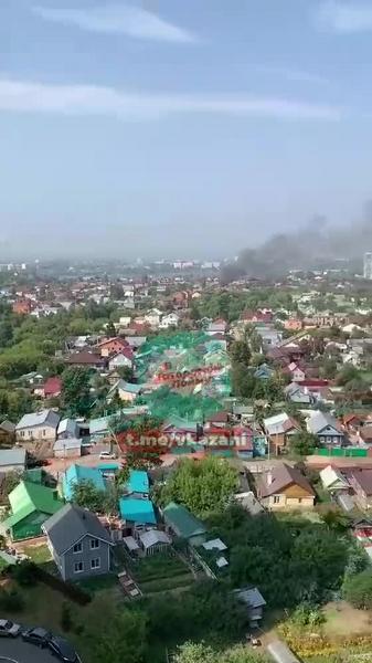 Два коттеджа сгорели дотла в казанском поселке «Старые Горки»