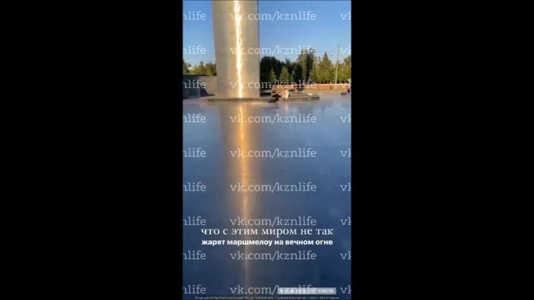 Казанских подростков застукали жарившими маршмеллоу на Вечном огне