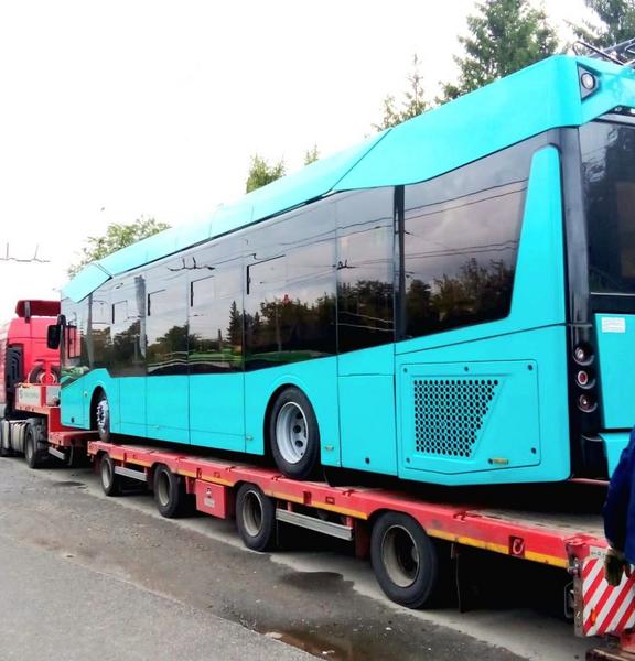 Первый серийный троллейбус нового поколения МАЗ-303Т20 прибыл в Казань