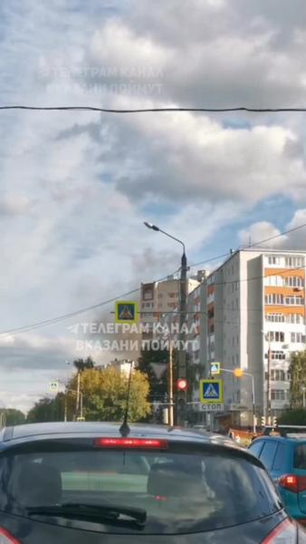 В Казани на Сафиуллина произошел пожар