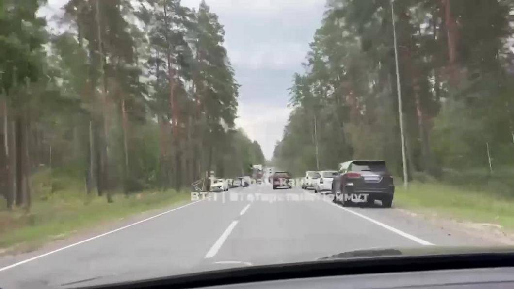 У татарстанского села столкнулись несколько авто