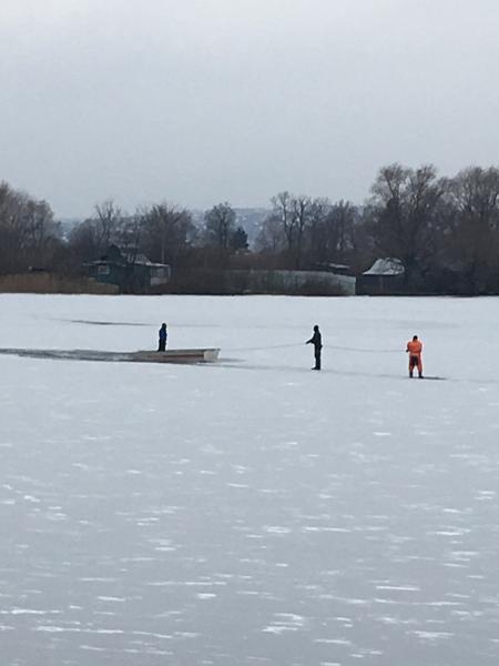 ​В Казани утонул провалившийся под лед рыбак