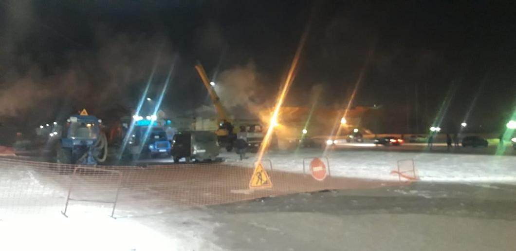 Теплоснабжение в Елабуге после прорыва на теплотрассе восстановлено