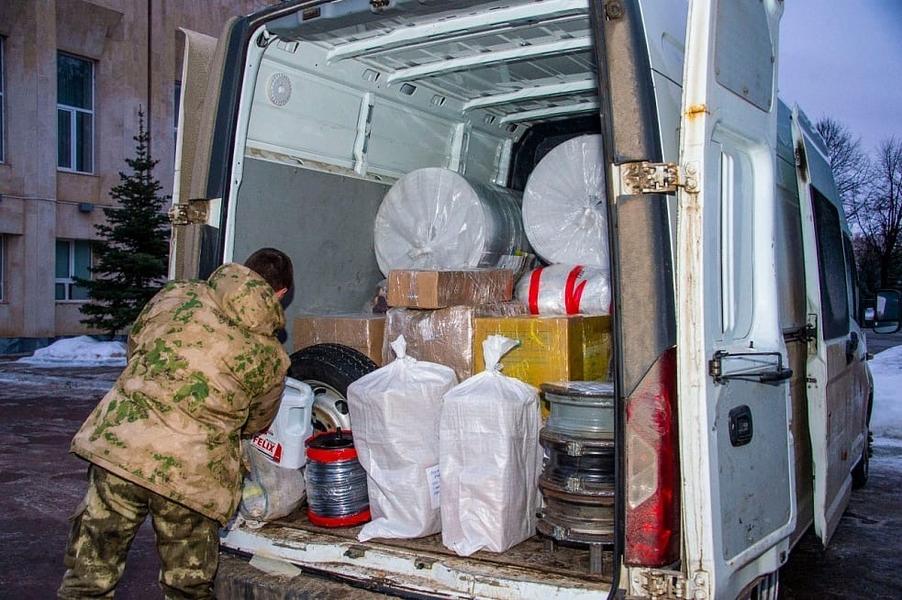 Три грузовые «Газели» с подарками для мобилизованных отправили из Нижнекамска