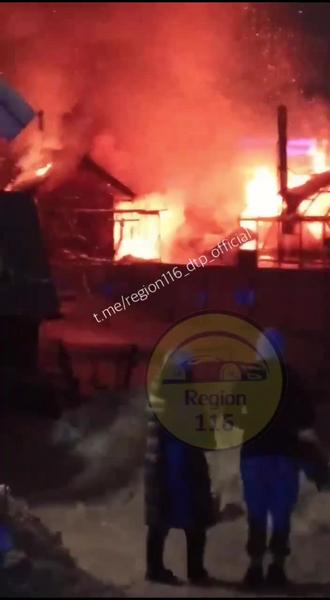 В Приволжском районе Казани при пожаре одного из частных домов погиб мужчина