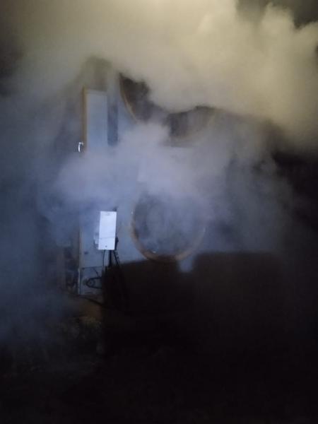 В Нижнекамском районе в зерносушилке произошел пожар