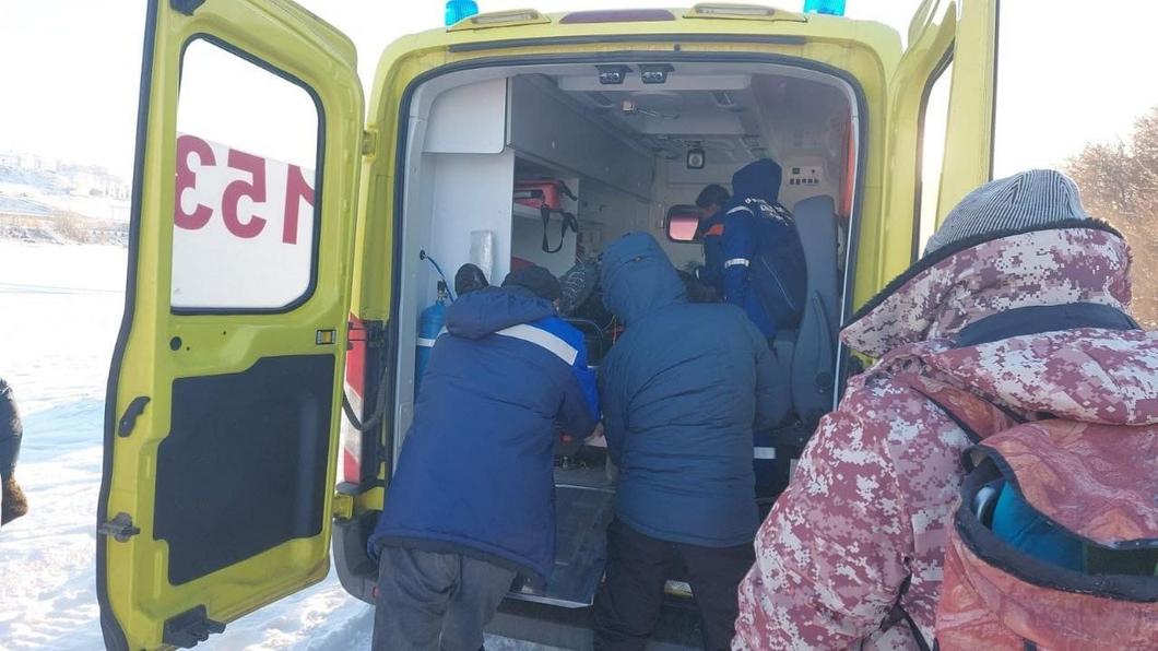 На Каме у татарстанского посёлка Тарловка провалился под лëд мужчина