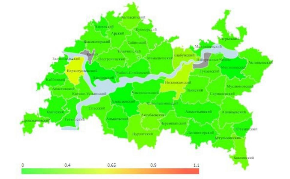 В Татарстане уровень регистрируемой безработицы составил 0,41%