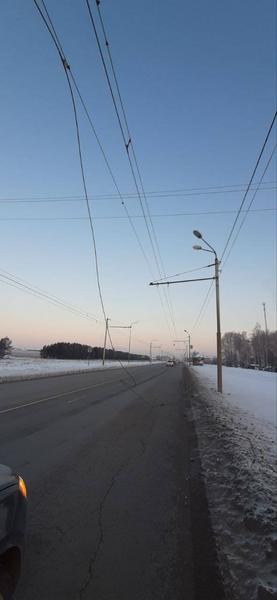 В Альметьевске восстанавливают оборванную троллейбусную линию