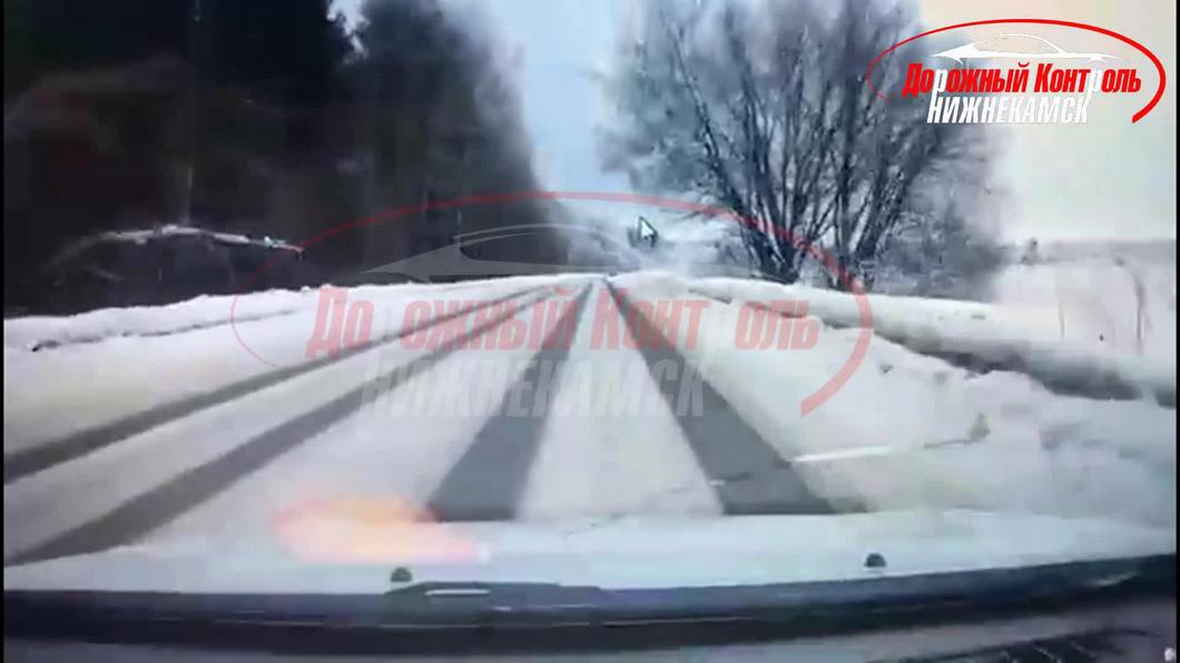 Появилось видео ДТП, в котором пострадал новорожденный в Нижнекамске
