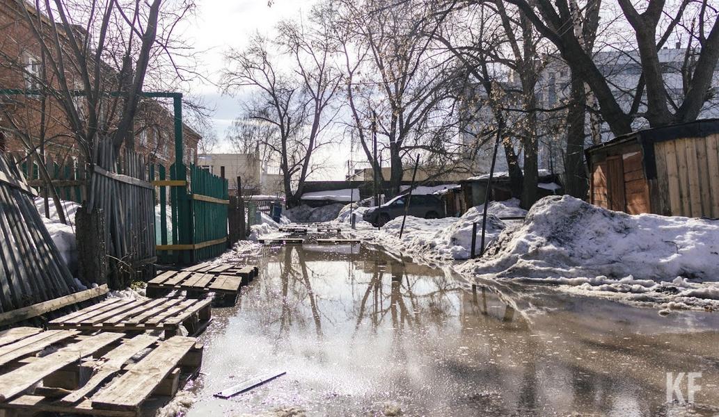 Татарстан атаковали. Паводок. Таяние снегов наводнение. Зона подтопления. Подтопление домов в Казани.