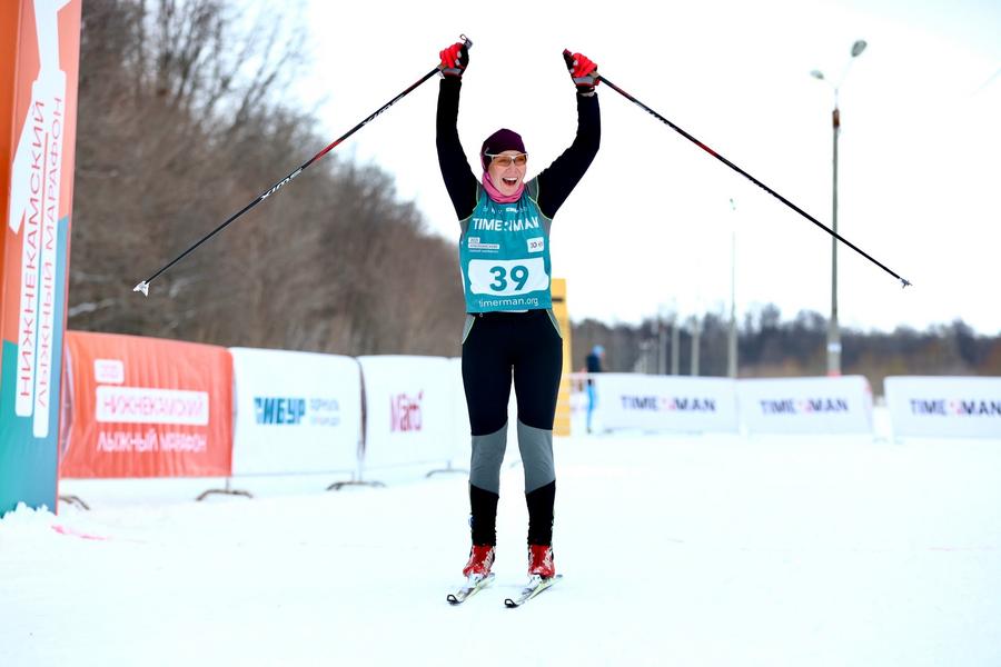 В Нижнекамске лыжный марафон собрал спортсменов из девяти регионов России