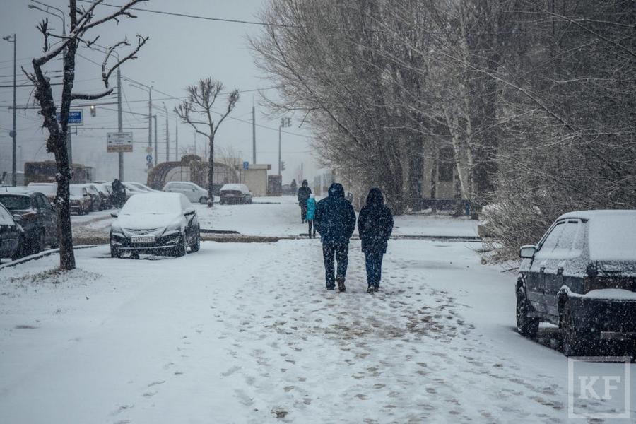 Татарстан завалило апрельским снегом