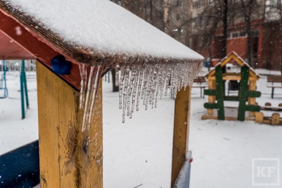 Ледяной дождь в Казани