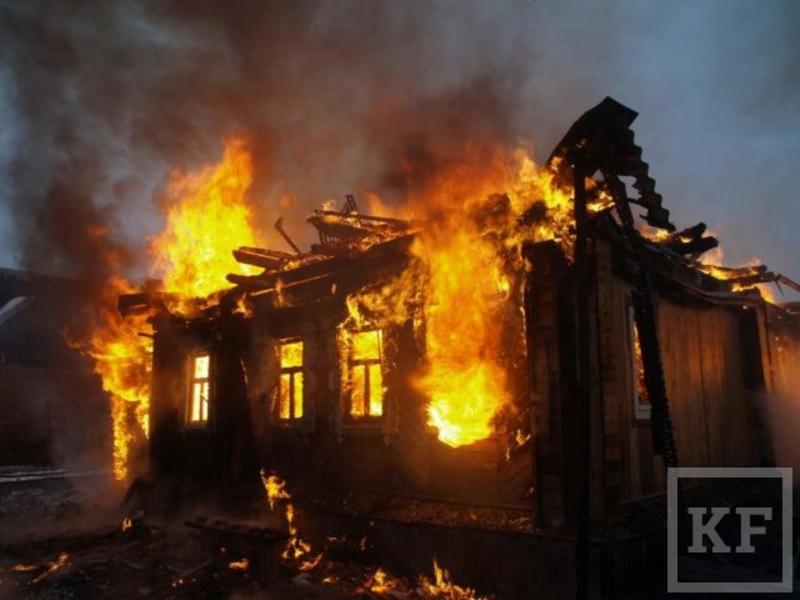 В Татарстане при пожаре в частном доме погиб мужчина