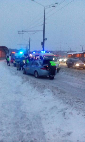 В Казани столкнулись два пассажирских автобуса, есть пострадавшие
