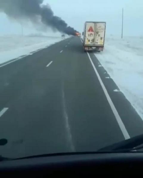 В Казахстане в автобусе заживо сгорели 52 человека