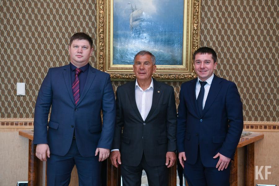 Минниханов встретился с татарстанцами-победителями конкурса «Лидеры России»